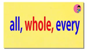 گرامر all every whole