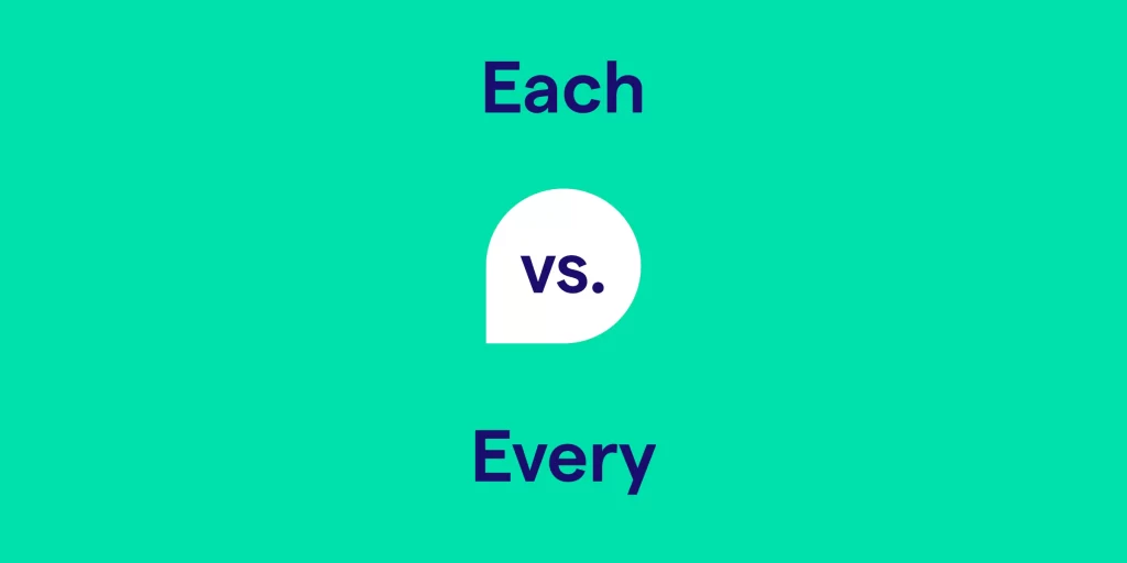 گرامر EVERY VS EACH