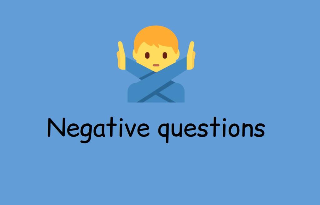 گرامر negative questions